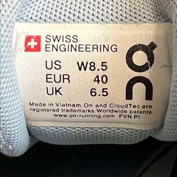 On Cloud Helion Cloudtec Running Sneakers in Light Blue Womens Size 8.5 - Picture 11 of 14